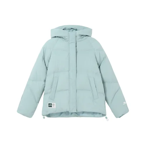 ANTA Life Collection Down Jackets Women's Crab Shell Green