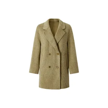 JZ. ANNAKRO Coats Women's Yellow Green