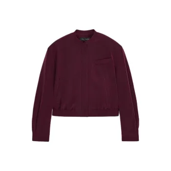ZARA Jackets Women's Burgundy Red