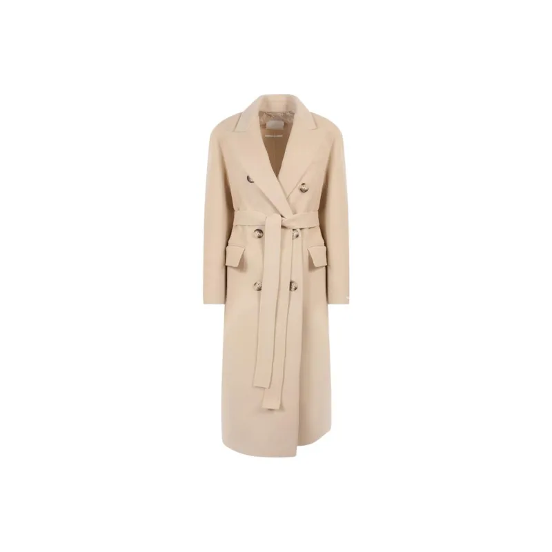 SportMax Coats Women's Beige-0