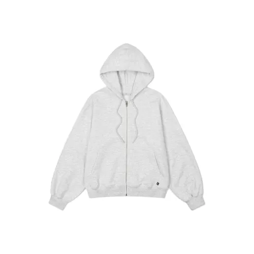 LOW CLASSIC Lc Collection SOFT ZIP UP HOODIE Sweatshirt Women's LIGHT MELANGE GREY/Light Mixed Gray