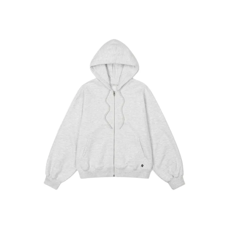 LOW CLASSIC Lc Collection SOFT ZIP UP HOODIE Sweatshirt Women's LIGHT MELANGE GREY/Light Mixed Gray-0
