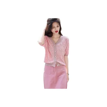 【dme】 Knitwear Women's Light Peach Pink