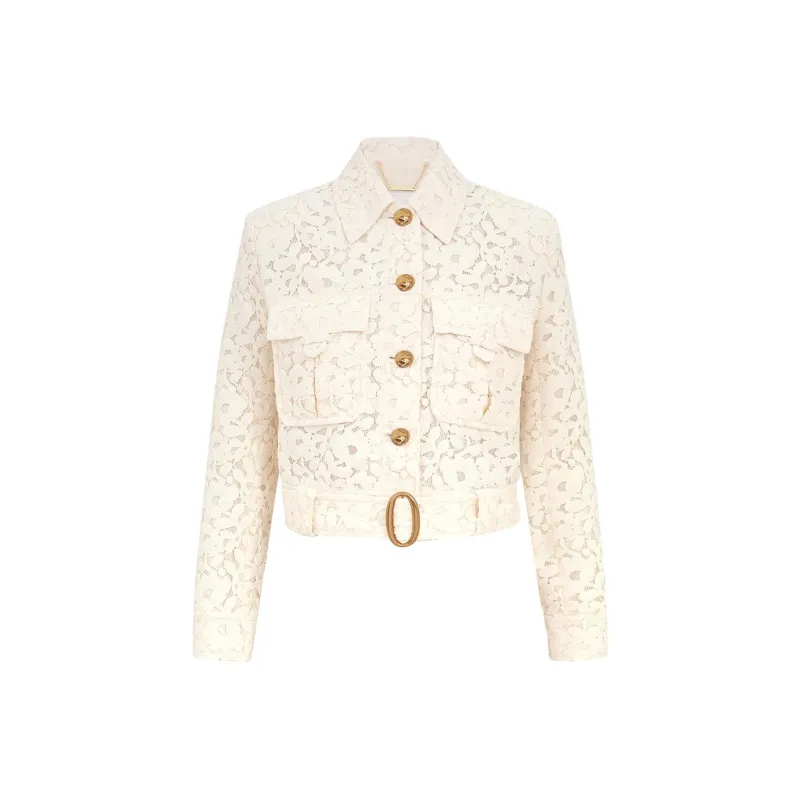 Zimmermann Cotton blend Lace Jacket-0