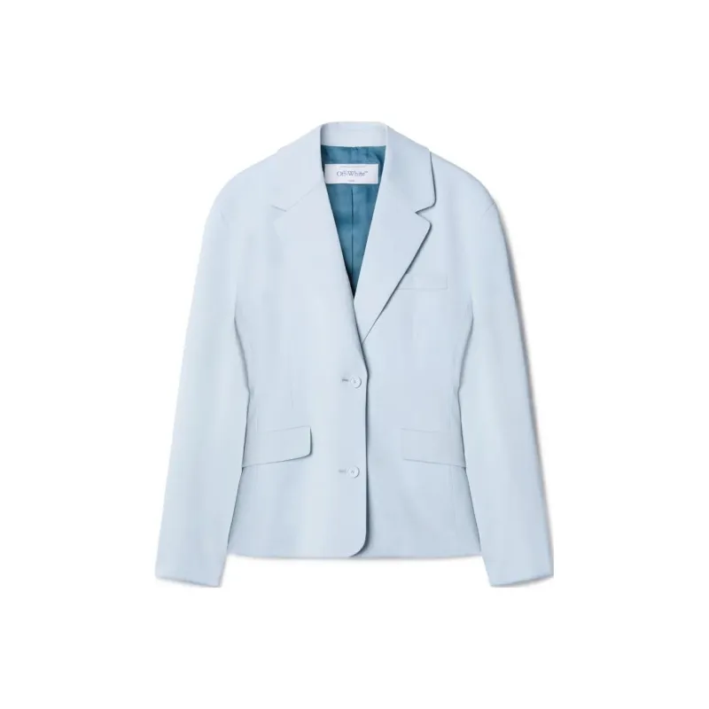 OFF-WHITE Notched-lapels Single-breasted Blazer-0