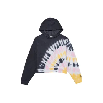 Victoria's Secret PINK Sweatshirt Women's Black Tie Dye