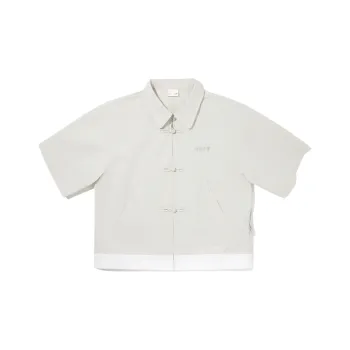 LiNing x ANB Shirt Women's Silver Fox Gray/Standard White