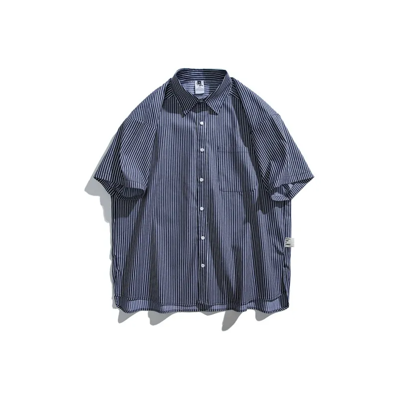 LUYUSHANYU Shirt Unisex Dark Blue-0