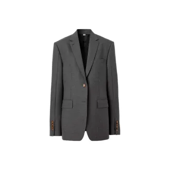 Burberry SS23 Business Suits Coats Women's Dark Heather Gray