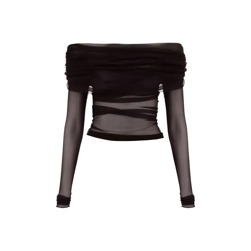 Christopher Esber Veiled Silk Top-0