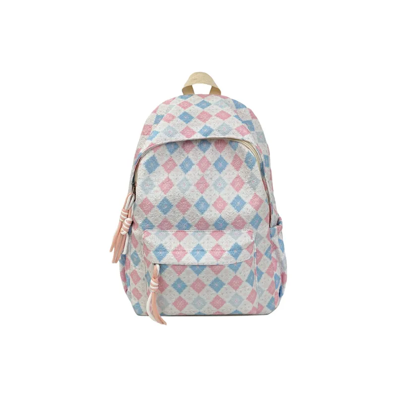 Yalu Nylon Backpack Unisex Puppy/Block/Monkey-16