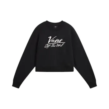 Vans GO ANYPLACE CROP CREW SWEATSHIRT Sweatshirt Women's Black