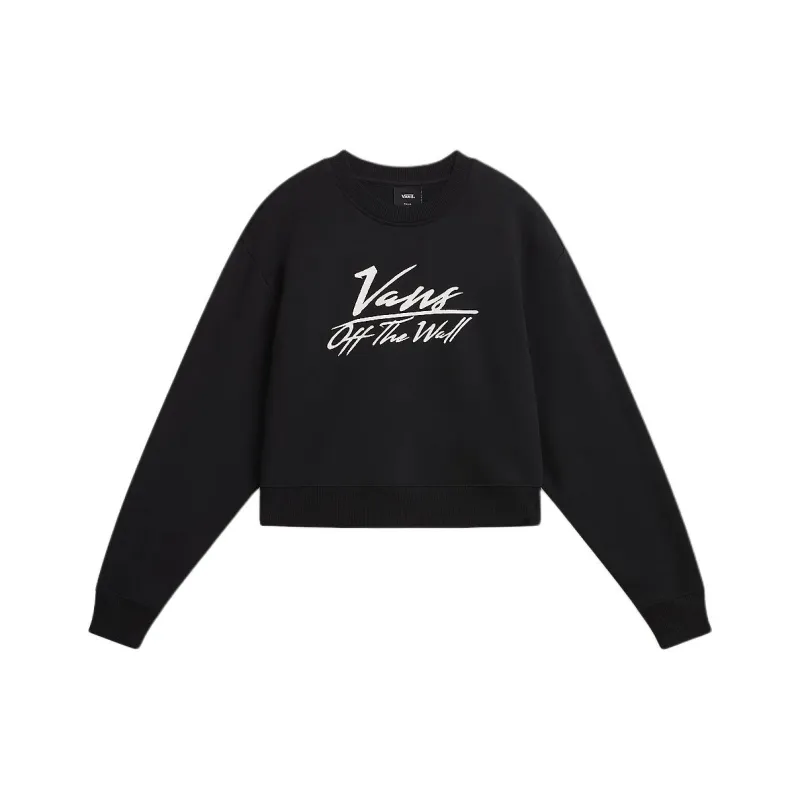 Vans GO ANYPLACE CROP CREW SWEATSHIRT Sweatshirt Women's Black-0