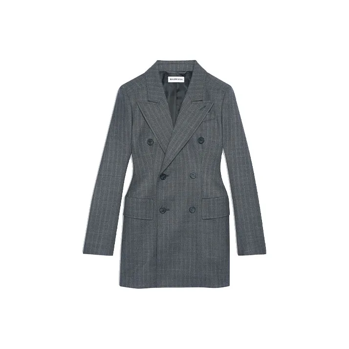 Balenciaga Women'ss Hourglass Blazer Grey-0