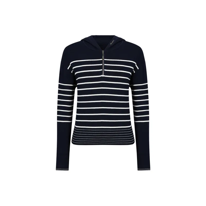JZ. ANNAKRO Knitwear Women's Dark Blue Stripe-0