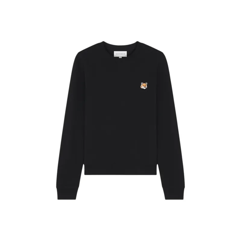 Maison Kitsune Fox Head Patch Crewneck Sweatshirt-0