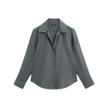 Massimo Dutti Shirt Women's Dark Green