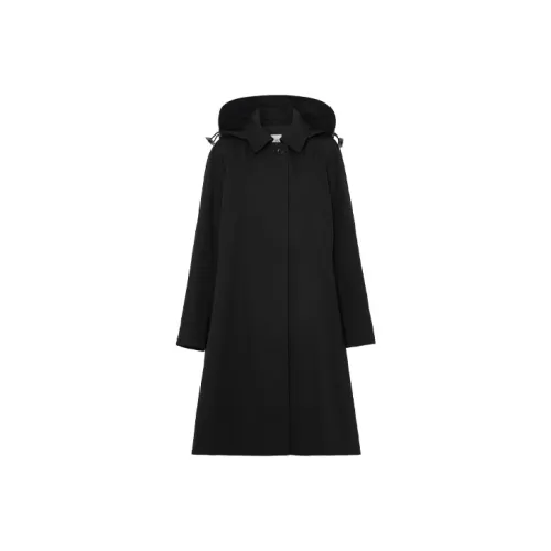 Burberry Gabardine Hooded Car Coat
