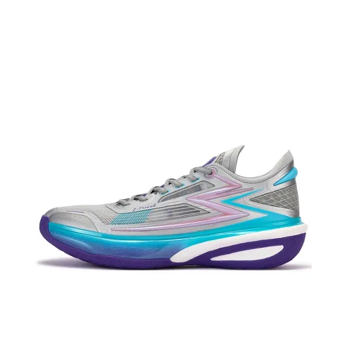 361° Shock Absorbers With Slip Resistant And Abrasion Resistant Properties Low Top Basketball shoes melissa Men's Blue Button