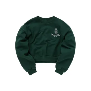 SPORTY & RICH Vendome Logo print Cotton Sweatshirt
