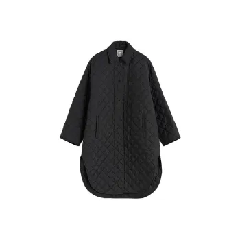 TOTEME Padded Diamond Quilted Cocoon Coat