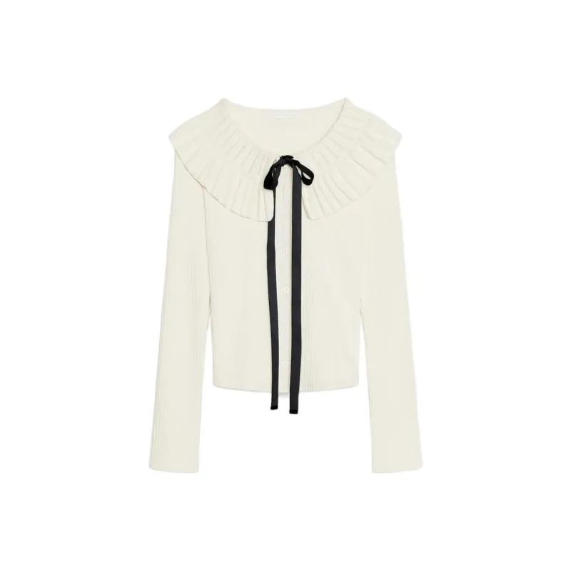 ZARA Knitwear Women's Frosted White-0