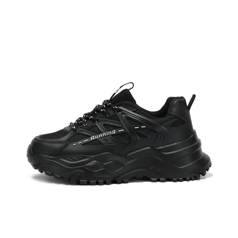 Singing Abrasion Resistant Lightweight Height Increasing Low Top Chunky Sneakers Unisex-18