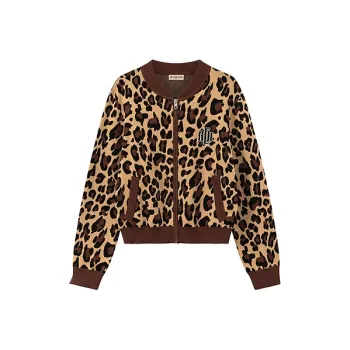 NO ONE ELSE Knitwear Women's Leopard Print Coffee