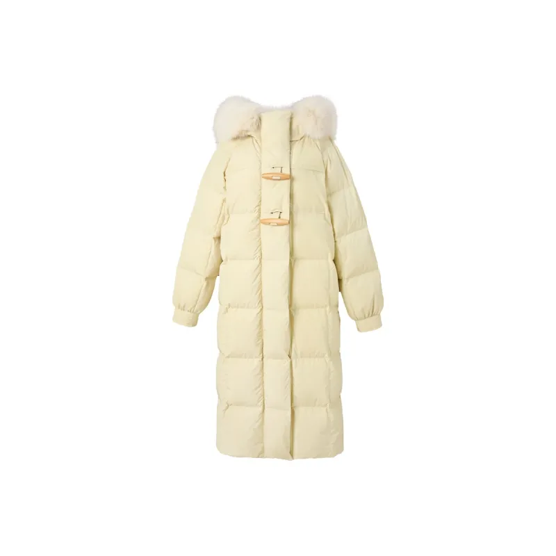 3COLOUR Down Jacket Women's Yellow Cream-0