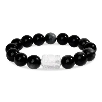 PUTUOSHANWENCHUANG Obsidian Jade Bracelets Unisex