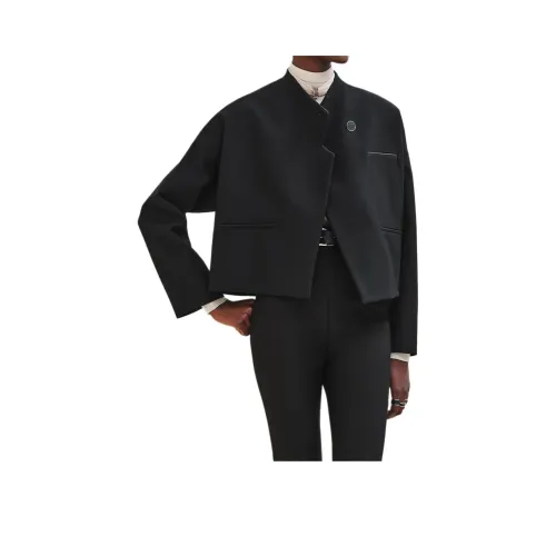 HERMES Jackets Coats Women's Black