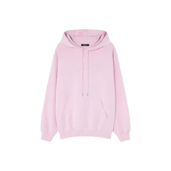 VERSACE Logo embroidered Fringed Hoodie