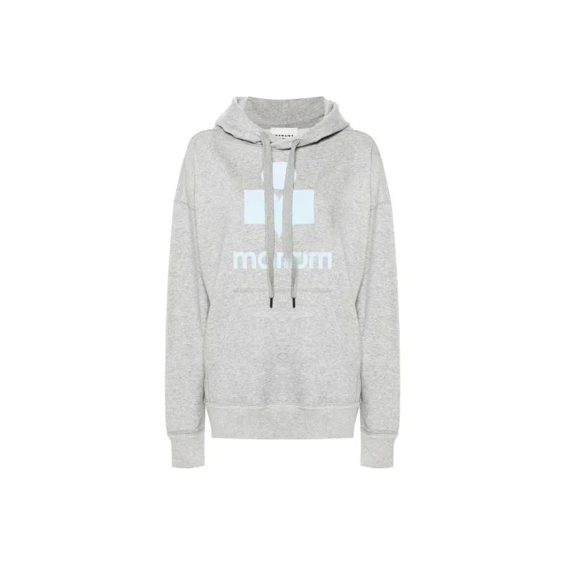 ISABEL MARANT ETOILE Mansel Logoo Printed Drawstring Hoodie-0