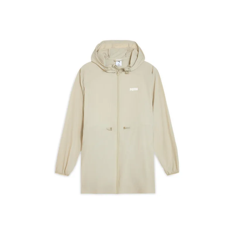 PUMA Basic ESS UV FULL ZIP Jacket Women's Sand Gravel Gray 68-0