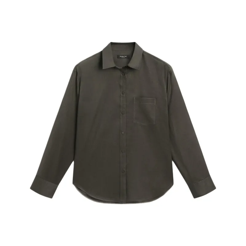 Massimo Dutti Shirt Women's Green-0
