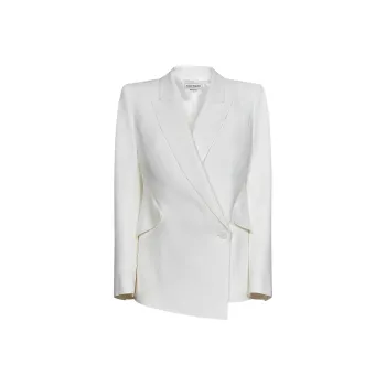 Alexander McQueen Asymmetric Single Breasted Blazer