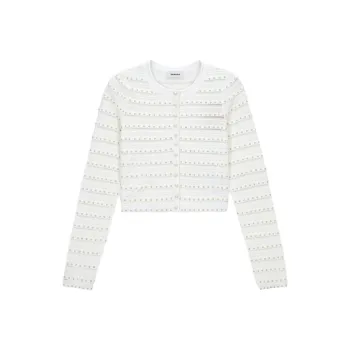 Sandro Beaded Cardigan