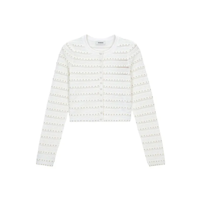 Sandro Beaded Cardigan-0