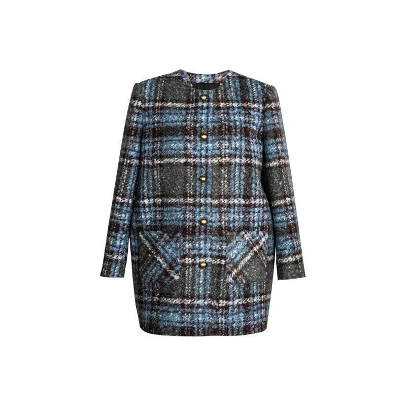 ROEYSHOUSE Jackets Coats Women's Plaid-0