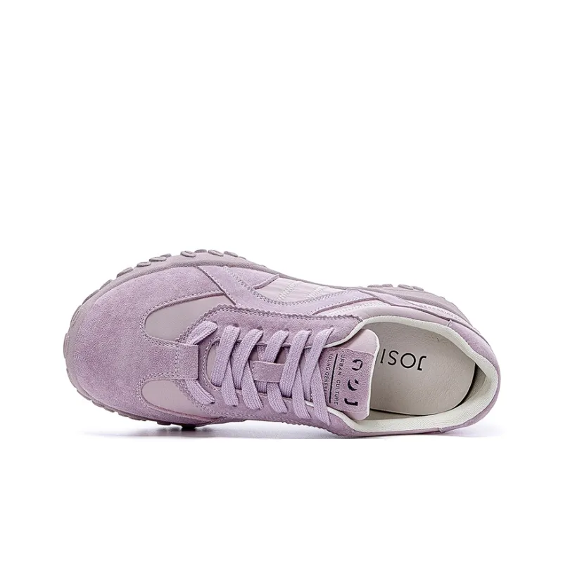 JOSINY Casual Shoes Women's Low Top Ecru/Light Purple-2