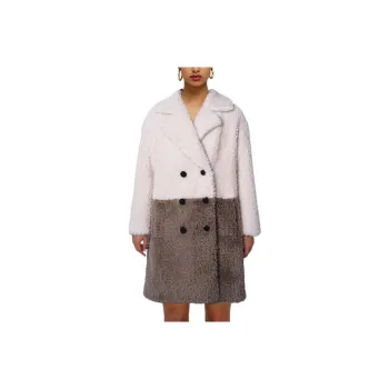 Self portrait Coats Women's White & Gray