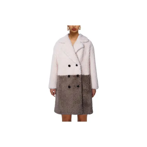 Self portrait Coats Women's White & Gray