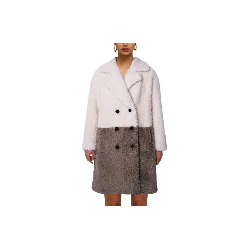Self portrait Coats Women's White & Gray-0
