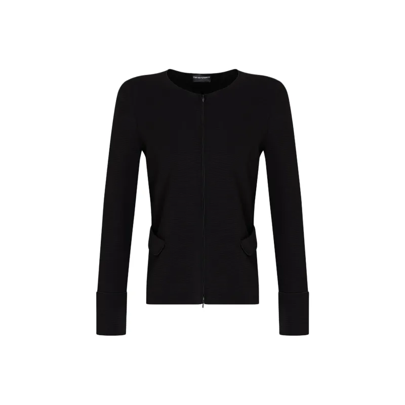 EMPORIO ARMANI Ottoman Jersey Zip up Jacket-0
