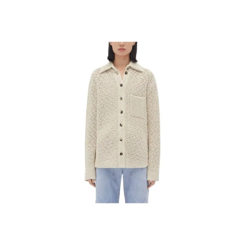Bottega Veneta Crochet Knitted Shirt-0