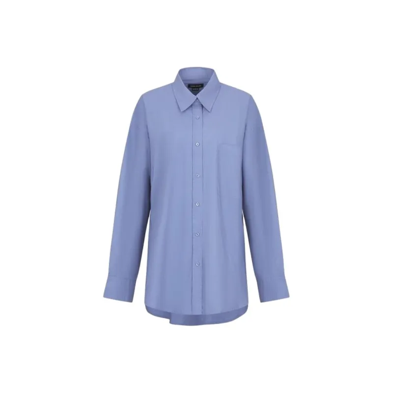 URBAN REVIVO Shirt Women's Blue Purple-0