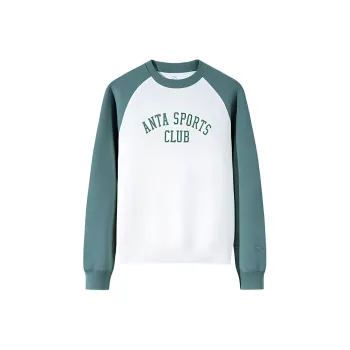 Anta Life Collection Sweatshirt Women's Ivory White/Shirt Tree Green