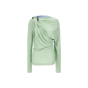 Victoria Beckham Draped Long Sleeved Top