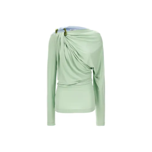 Victoria Beckham Draped Long Sleeved Top