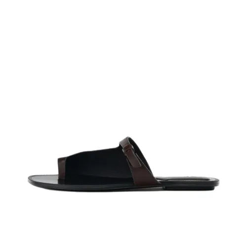 ZARA Slip Resistant Flip Flops Women's Brown